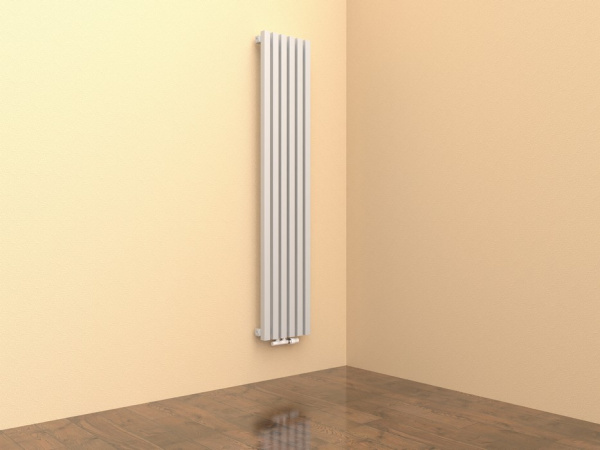 Радиатор QUADRUM 40V 1750 C [6 секций] (нижнее, центральное, RAL1T183S8025) KZTO 1430 Вт