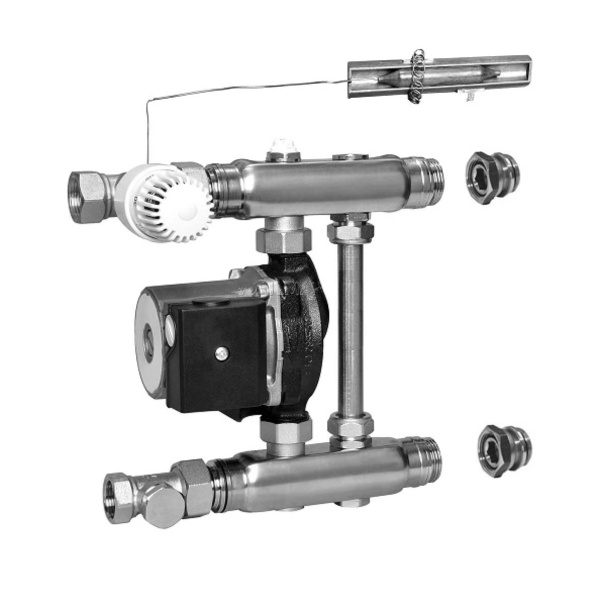 Насосно-смесительный узел 1" F 36 (со смесителем, c насосом UPS 15-50 130) Meibes