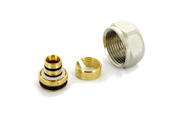 Соединитель обжим 16x2.0 (для п/э и м/п) 3/4"ЕК TIEMME