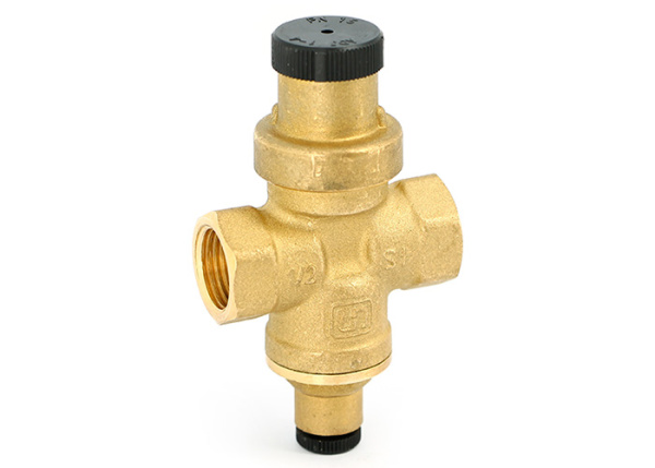 Редуктор давления 1/2" ВВ 1-4 бар (с отверстием под радиальный манометр, латунь) COMPACT UNI-FITT