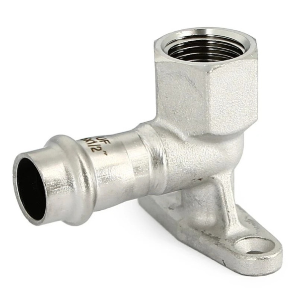 Водорозетка пресс 15х1/2" (нерж. сталь) UNI-FITT