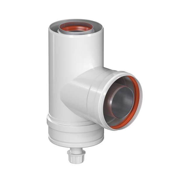 Конденсатоcборник коаксиальный Т-образный 60/100 KRATS