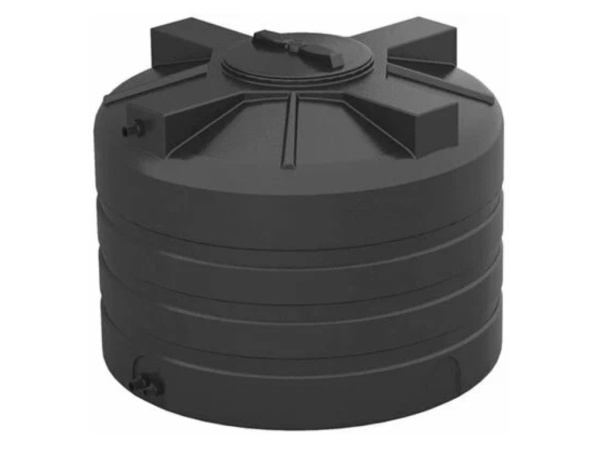 Бак для воды ATV-200 черный б/поплавка (h 610мм, d 740мм круглый, вертикальный)