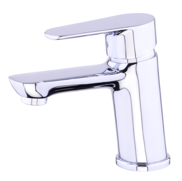 Смеситель для раковины,латунь,хром,картридж D35, гайка RUSANT