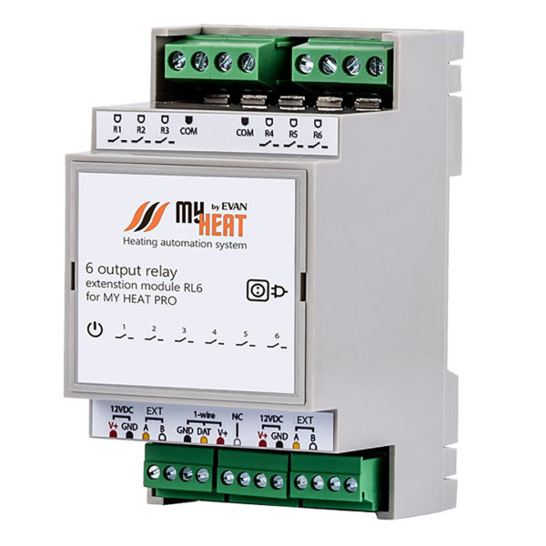 Блок расширения релейный MyHeat RL6