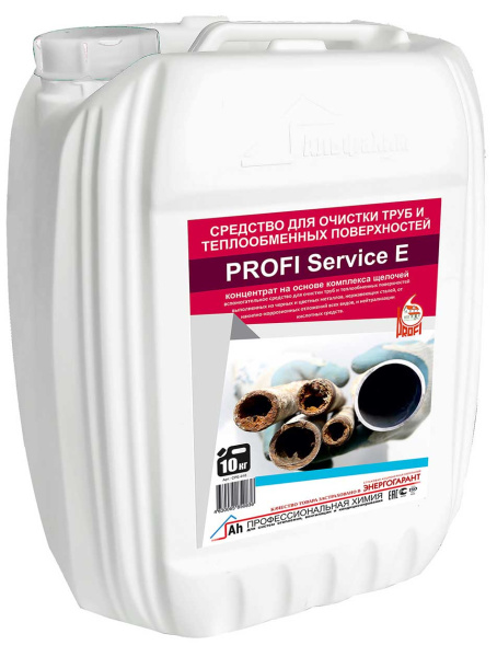 Средство для очистки теплообменника "PROFI service E" концентрат (канистра 10 кг)