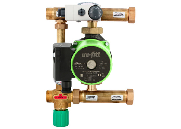 Насосно-смесительный узел 1" MULTIMIX (со смесителем, c насосом ECP 25/60 130) UNI-FITT