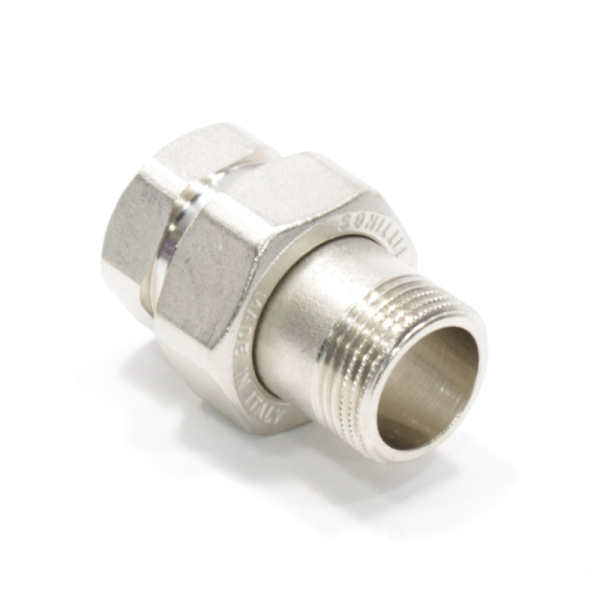 Сгон прямой 1/2" ВН с прокладкой O-ring ник. GF