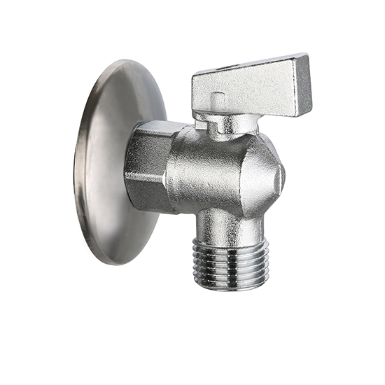 Кран шар. угловой 1/2"x1/2" НН (для бачков/смесителей) VIEIR