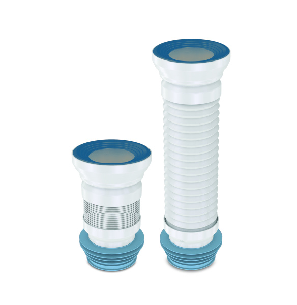 Слив для унитаза 110 L-350мм NOVA Plastic для безраструбных  соединений