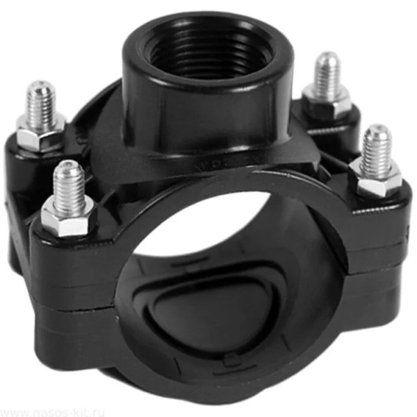 Седелка 140*1 крепление болт ПНД