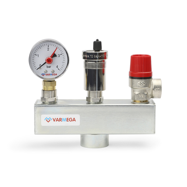 Группа безопасности котла 1" (до 50 кВт, сталь) VARMEGA