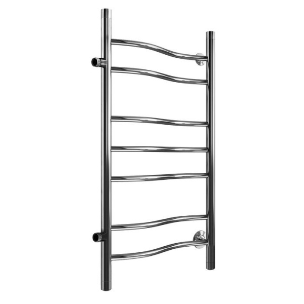 Полотенцесушитель Лесенка (60x40 см, чёрный матовый) волна МАРГРОИД