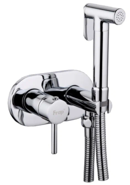 Смеситель с гигиеническим душем (встраиваемый, округлый) FRAP