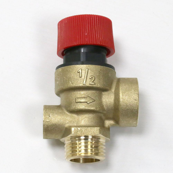 Предохранительный клапан D=1/2" 3 bar c отв. д/манометр ZOTA