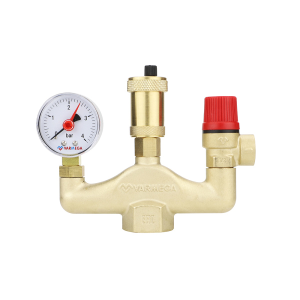 Группа безопасности котла 1" (латунь) VARMEGA