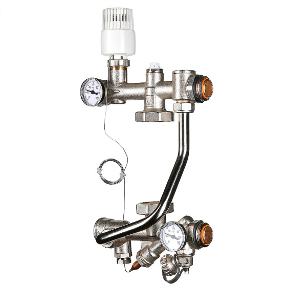 Насосно-смесительный узел 1" TECHNOMIX (без насоса, 130 мм) VALTEC