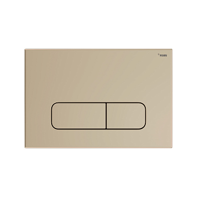 Панель смыва РЕХАУ NOVA ELLIPSE 001 с овальными клавишами, пластик, золотой матовый