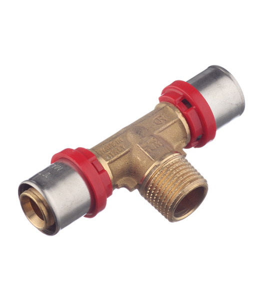 Тройник НР 20х1/2"х20 пресс TIEMME