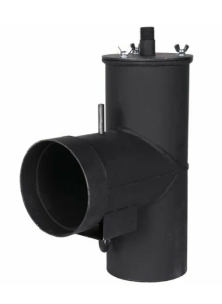 Патрубок дымохода вертикальный D120, L=247, H=346