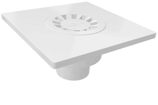 Трап прямой D50 пласт.реш.150*150 NOVA Plastic