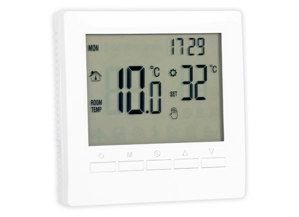 Термостат TEPLOCOM TSFR-Prog-220/3A (проводной, двухканальный, программируемый)