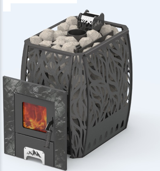 Печь-каменка Скала 12Т стекло