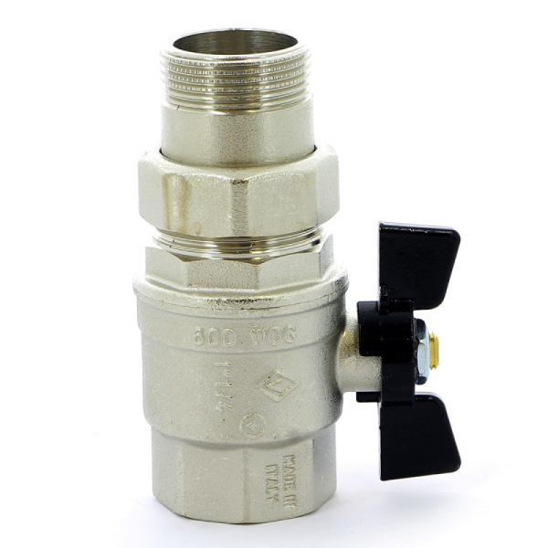 Кран шар.америк. 11/4" баб.черная OREGON BUGATTI