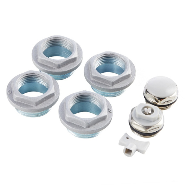 Набор для радиатора 3/4" (без кронштейнов) silver Royal Thermo