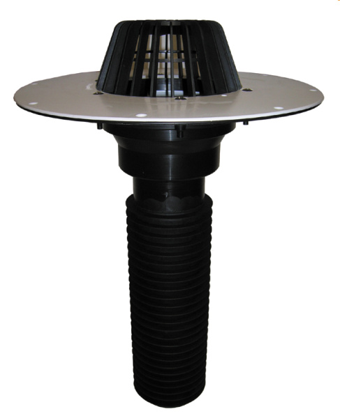 Воронка кровельная универсальная с фланцем для ПВХ-мембраны DN100