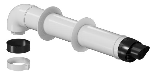 Комплект коаксиального дымохода 80/125 (для конденсационных котлов) KRATS