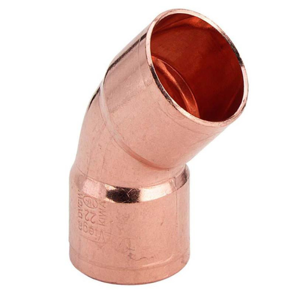 Угол 15x45° двухраструбный пайка VIEGA