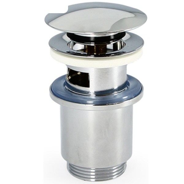 Донный клапан 1 1/4" сlick-clack, с переливом, хром UNI-FLOW