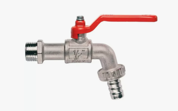 Кран водопр. дл.руч. 1/2 красная ITAP