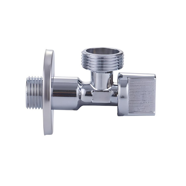 Кран шар. угловой 1/2"x1/2" НН (для бачков/смесителей),хром VIEIR