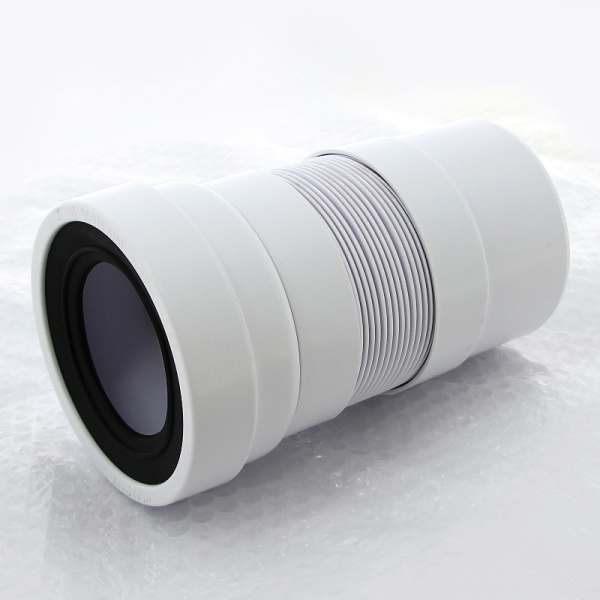 Труба гофрированная L=200-330 мм гофр. с манжетой, вход 97-107 мм, выход внутрь 110 мм трубы Mc Alp