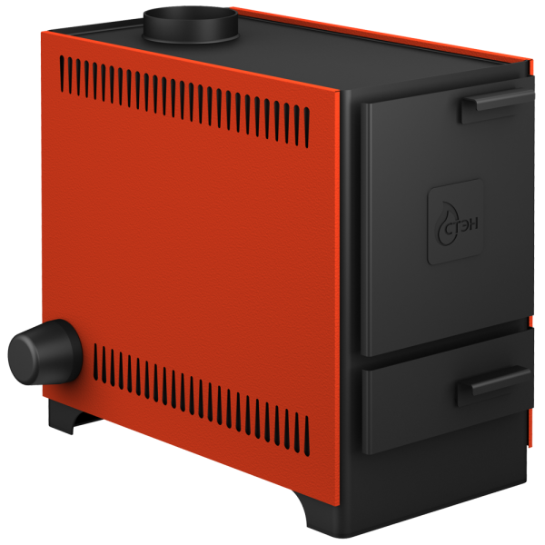 Котел твердотопливный СТЭН mini 11 кВт терракот