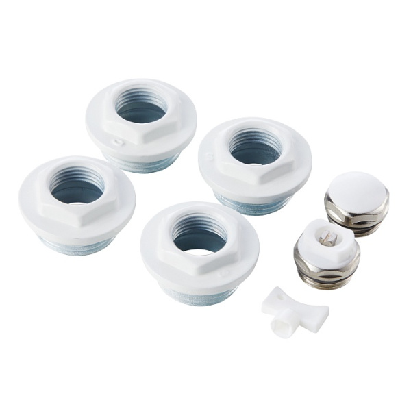 Набор для радиатора 1/2" (без кронштейнов) white Royal Thermo