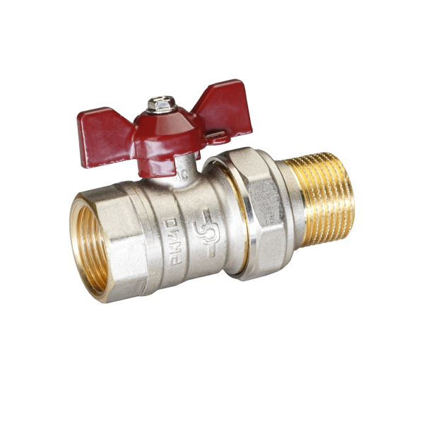 Кран шар.америк. 1/2" баб.красная TEMPER (88.В-А.1/2".Б)