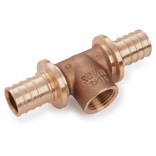 Тройник ВР 25x1/2"x25 RX+ (бронза) REHAU