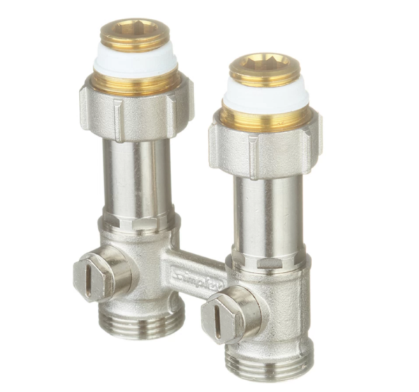 Узел нижнего подключения (телескопический) прямой НВ DT2/50,3/4x3/4" Meibes