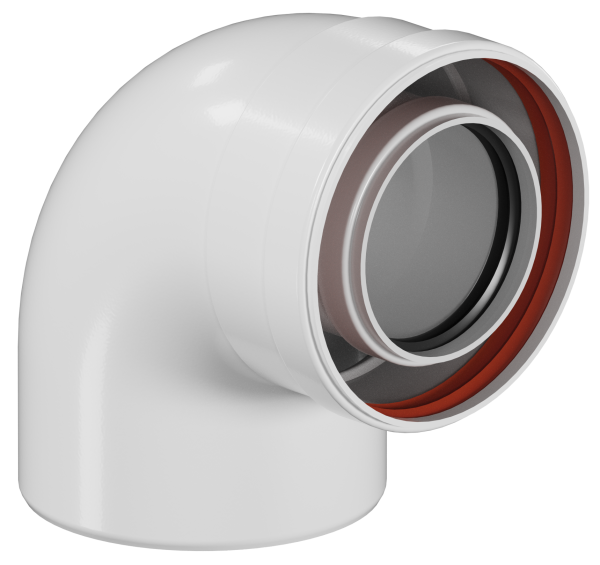 Отвод конденсационный 80/125 90 гр. KRATS