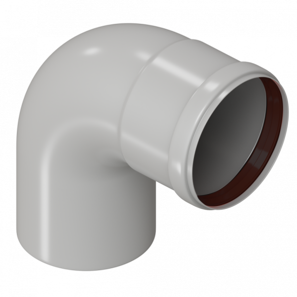 Отвод D80 90 гр. (мама/папа) KRATS