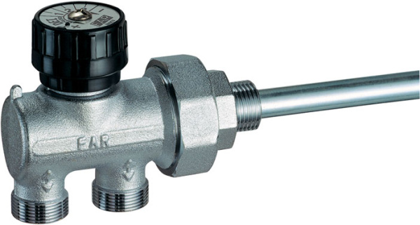 Узел ручного регулирования 1/2" x М24х19 (для однотруб.) одноточечного подключения FAR