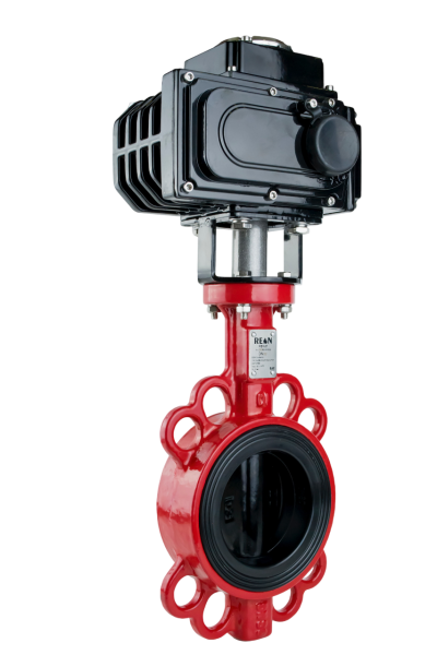Затвор поворотный дисковый DN100 PN16 с электроприводом 220В RSV81RED REON