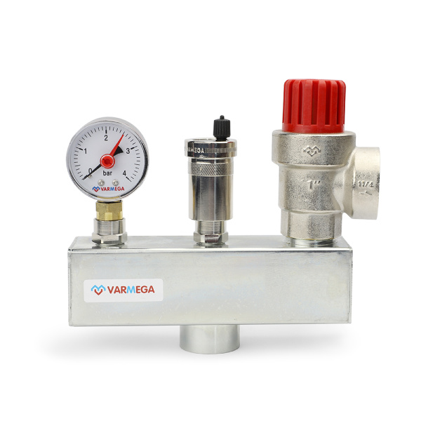 Группа безопасности котла 1" (до 200 кВт, сталь) VARMEGA