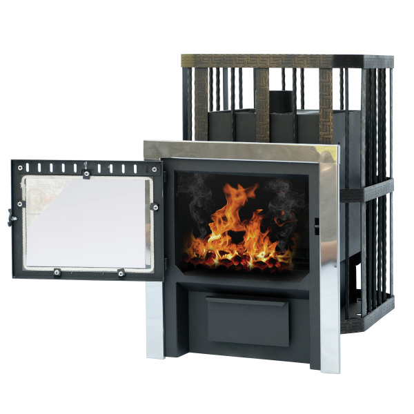 Печь банная "Катунь" со стеклом 350*250