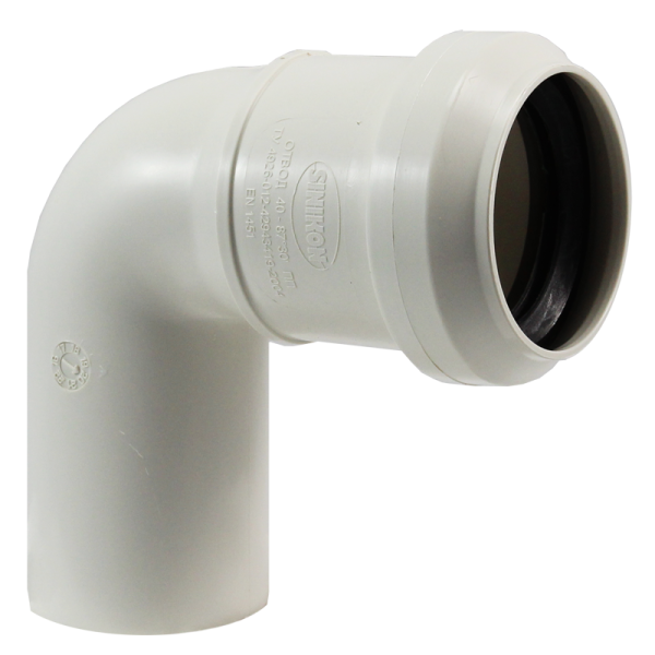 Отвод 40x87° COMFORT PLUS SINIKON