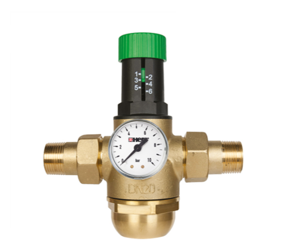 Редуктор давления мембранный DN32 1 1/4" (0,5–6,0 бар, манометр до 10 бар, 0-70ºС) HERZ