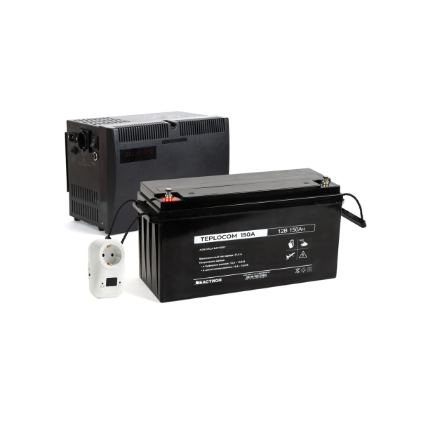 Комплект ИБП Teplocom 500+АКБ 150 Ач+Тренировщик АКБ TBS Maximum